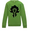 Детский Свитшот The Bifactional Warcraft Symbol Лаймовый фото