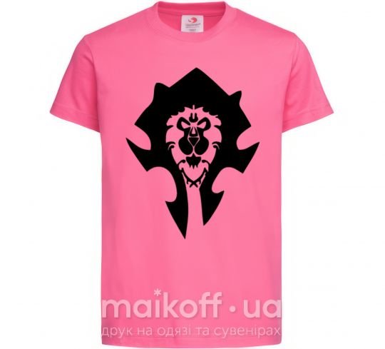 Детская футболка The Bifactional Warcraft Symbol Ярко-розовый фото