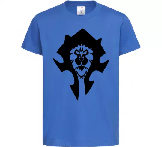 Детская футболка The Bifactional Warcraft Symbol Ярко-синий фото