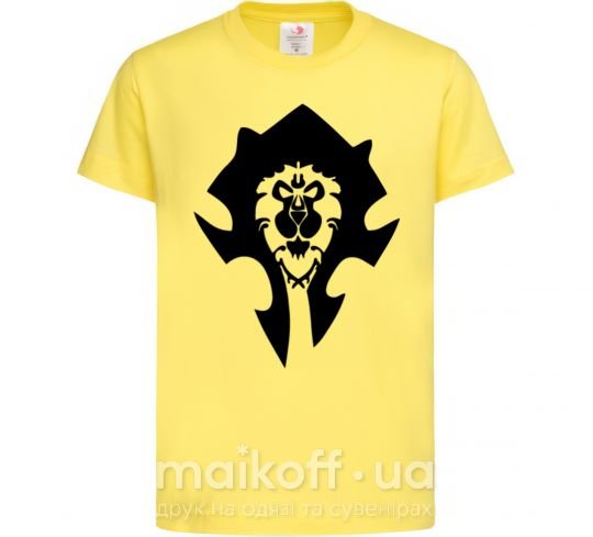 Детская футболка The Bifactional Warcraft Symbol Лимонный фото