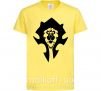 Детская футболка The Bifactional Warcraft Symbol Лимонный фото