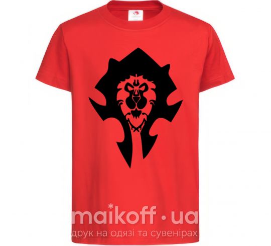 Детская футболка The Bifactional Warcraft Symbol Красный фото