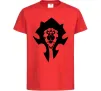 Детская футболка The Bifactional Warcraft Symbol Красный фото
