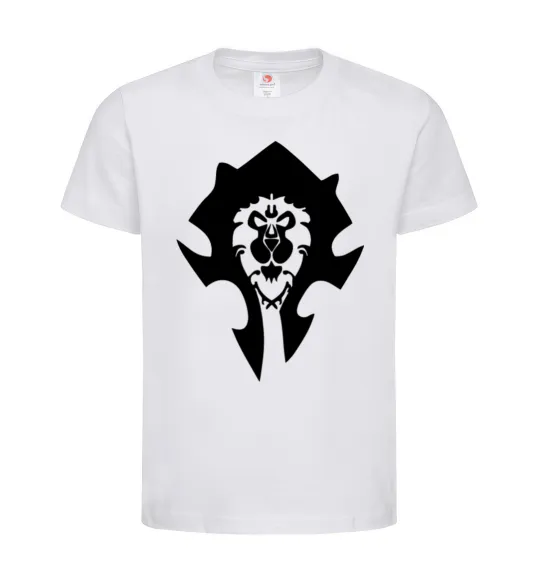 Детская футболка The Bifactional Warcraft Symbol Белый фото