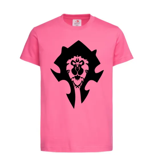 Детская футболка The Bifactional Warcraft Symbol Ярко-розовый фото
