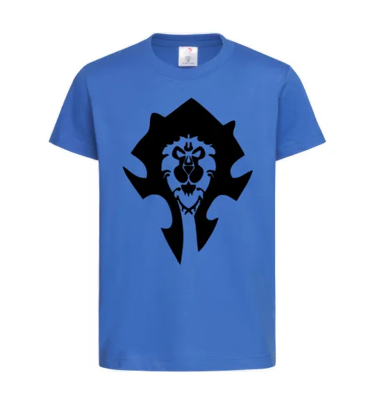 Детская футболка The Bifactional Warcraft Symbol Ярко-синий фото