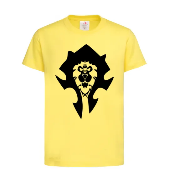 Детская футболка The Bifactional Warcraft Symbol Лимонный фото