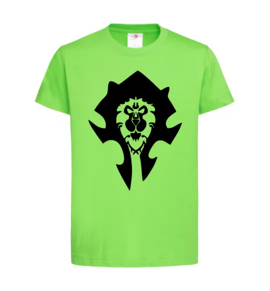 Детская футболка The Bifactional Warcraft Symbol Лаймовый фото