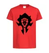 Детская футболка The Bifactional Warcraft Symbol Красный фото