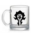 Чашка стеклянная The Bifactional Warcraft Symbol Прозрачный фото