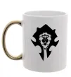 Чашка с цветной ручкой The Bifactional Warcraft Symbol Золото фото
