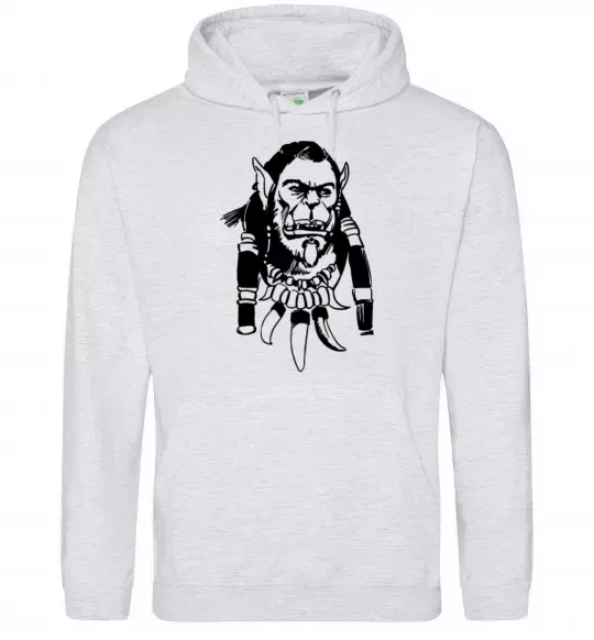 Женская толстовка (худи) Durotan Серый меланж фото