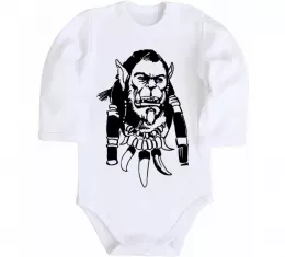 Детский боди World of WarCraft WoW Белый фото