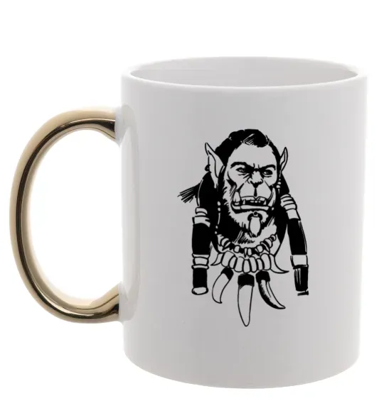 Чашка з кольоровою ручкою Durotan Золото фото