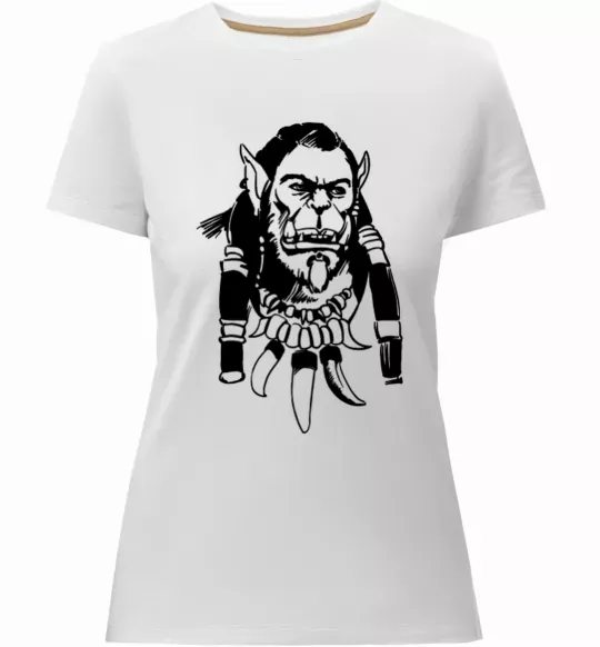 Женская премиум футболка Durotan Белый фото