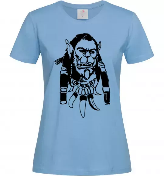 Жіноча футболка Durotan Блакитний фото