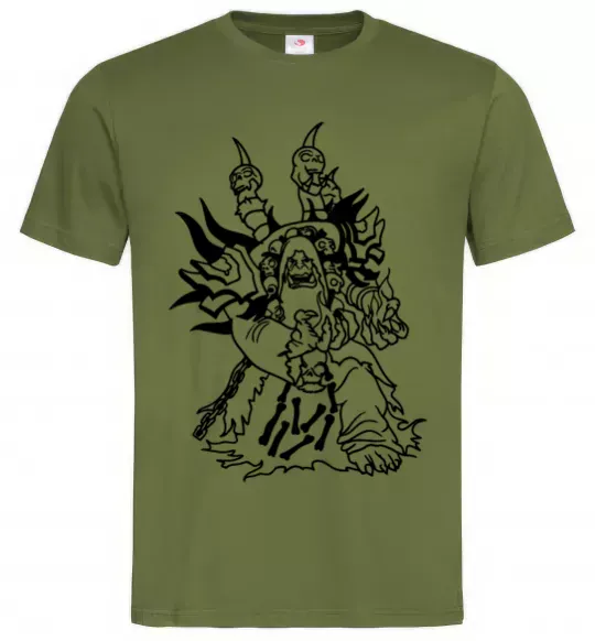 Чоловіча футболка Guldan Оливковий фото