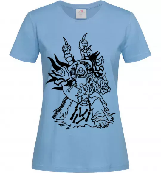 Женская футболка Guldan Голубой фото