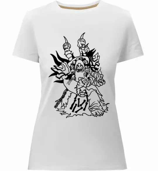 Женская премиум футболка Guldan Белый фото