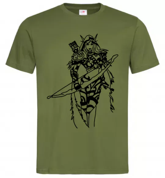 Мужская футболка Windrunner Оливковый фото