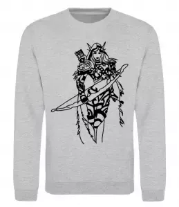 Свитшот Windrunner Серый меланж фото