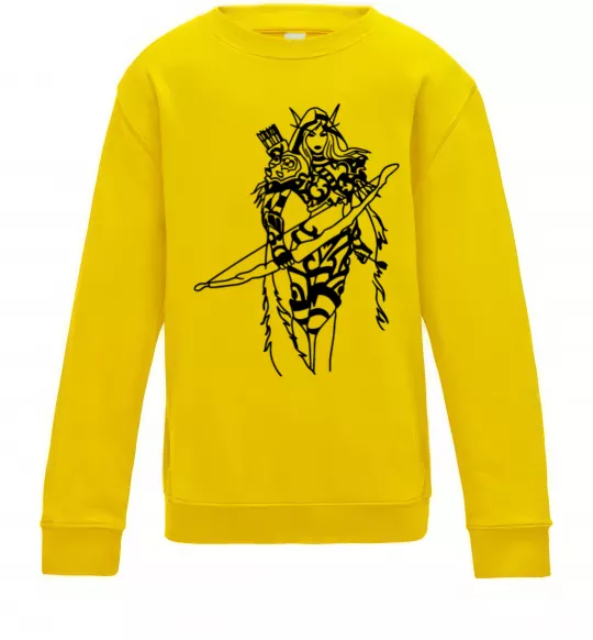 Детский Свитшот Windrunner Солнечно желтый фото