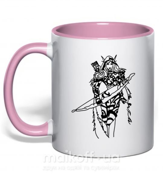 Чашка с цветной ручкой Windrunner Нежно розовый фото