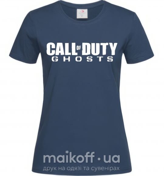 Жіноча футболка Call of Duty ghosts Темно-синій фото
