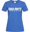 Женская футболка Call of Duty ghosts Ярко-синий Женская футболка Call of Duty ghosts Ярко-синий фото