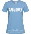 Женская футболка Call of Duty ghosts Голубой фото