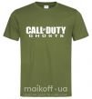 Мужская футболка Call of Duty ghosts Оливковый фото