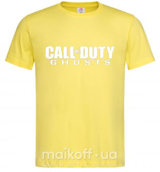 Чоловіча футболка Call of Duty ghosts Лимонний фото
