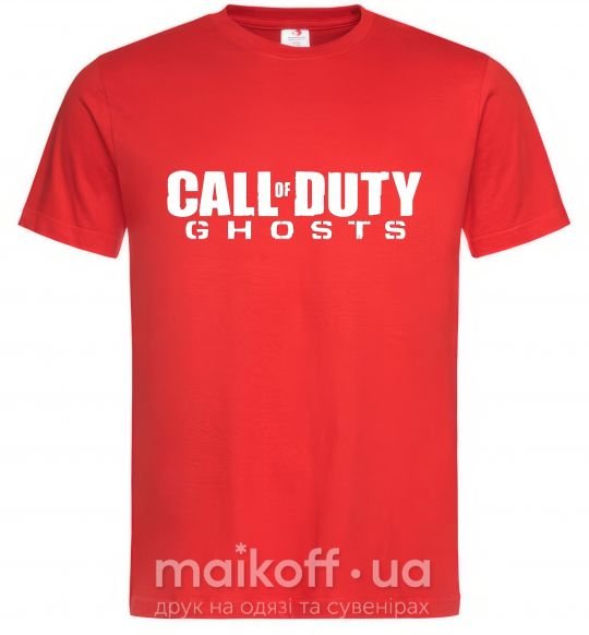 Мужская футболка Call of Duty ghosts Красный фото