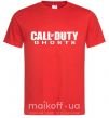 Мужская футболка Call of Duty ghosts Красный фото