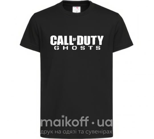 Детская футболка Call of Duty ghosts Черный фото