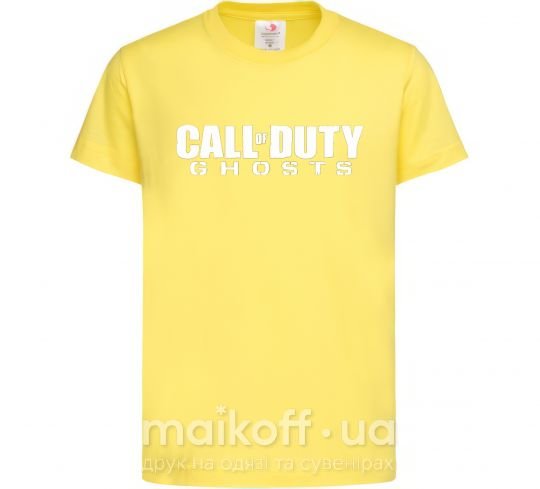 Дитяча футболка Call of Duty ghosts Лимонний фото