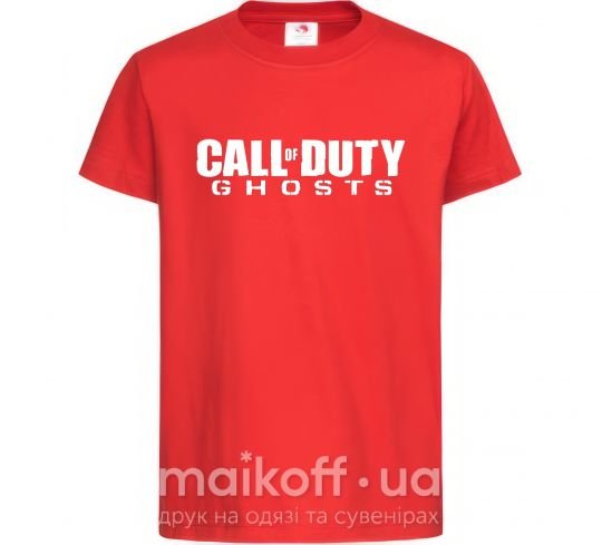 Детская футболка Call of Duty ghosts Красный фото