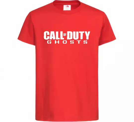 Дитяча футболка Call of Duty ghosts Червоний фото