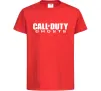 Дитяча футболка Call of Duty ghosts Червоний фото