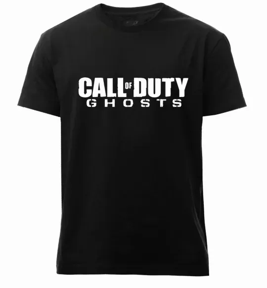 Чоловіча преміум футболка Call of Duty ghosts Чорний фото