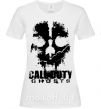 Жіноча футболка Call of Duty ghosts with skull Білий фото