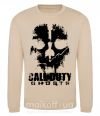 Свитшот Call of Duty ghosts with skull Песочный фото