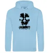 Чоловіча толстовка (худі) Call of Duty ghosts with skull Блакитний фото