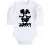 Детский боди Call of Duty ghosts with skull Белый фото