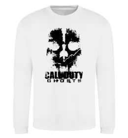 Світшот Call of Duty ghosts with skull Білий фото
