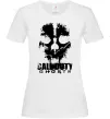 Жіноча футболка Call of Duty ghosts with skull Білий Жіноча футболка Call of Duty ghosts with skull Білий фото