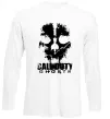 Лонгслів Call of Duty ghosts with skull Білий фото