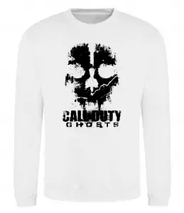 Світшот Call of Duty ghosts with skull Білий фото