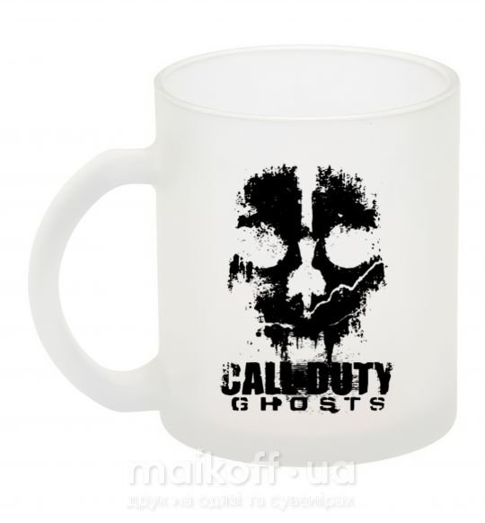 Чашка стеклянная Call of Duty ghosts with skull Фроузен фото
