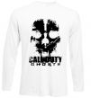 Лонгслів Call of Duty ghosts with skull Білий фото